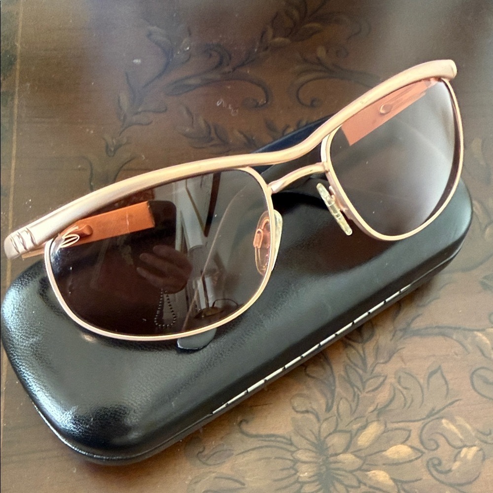 Serengeti Magellan Aviator Sunglasses Gold Amber Lens 6420 Vintage